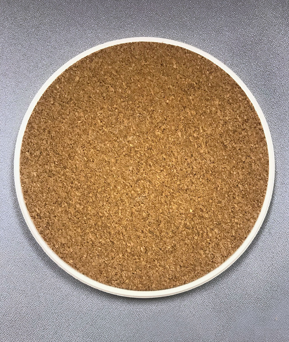 Coaster with ACB Logo - back side view